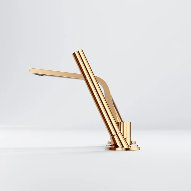 4-hole deck mounted bath mixer - Image 4