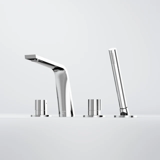 4-hole deck mounted bath mixer - Image 12