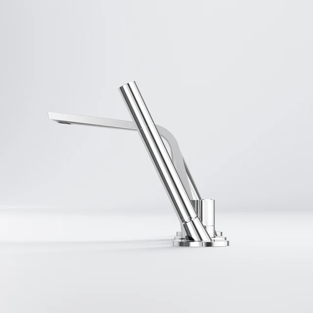 4-hole deck mounted bath mixer - Image 11