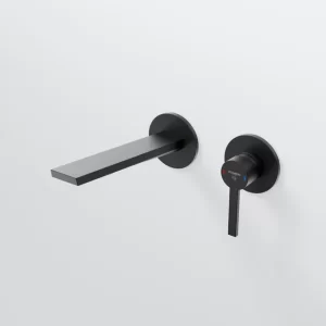 Wall mounted single lever basin mixer (Finish set)