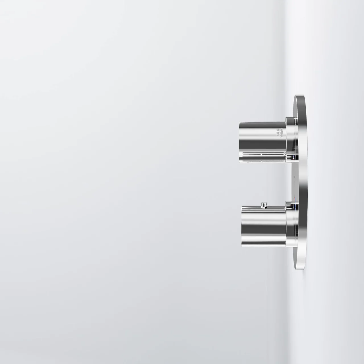 Finish set for concealed thermostatic mixer with 2 way diverter - Image 2
